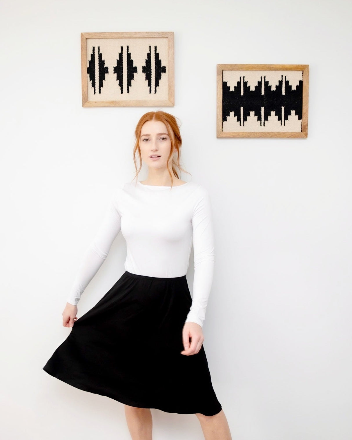 MM SWAY SKIRT - BLACK. from Mia Mod