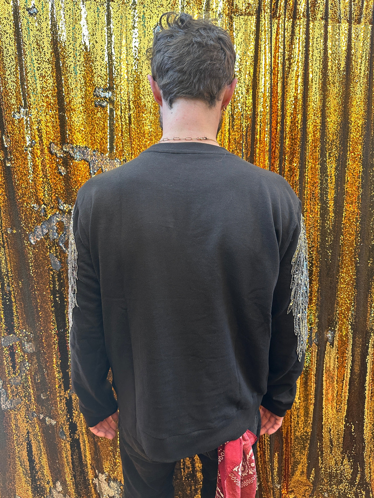 Any Old Iron Mens Beady Eagle Sweatshirt from Any Old Iron