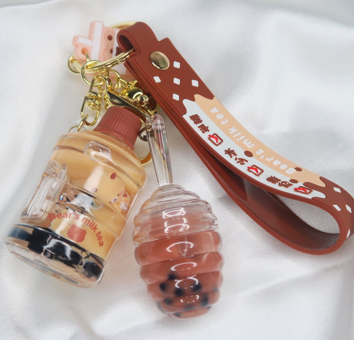 Chocolate Boba Keychain From Popagloss