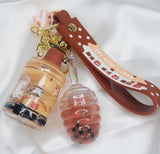 Chocolate Boba Keychain From Popagloss