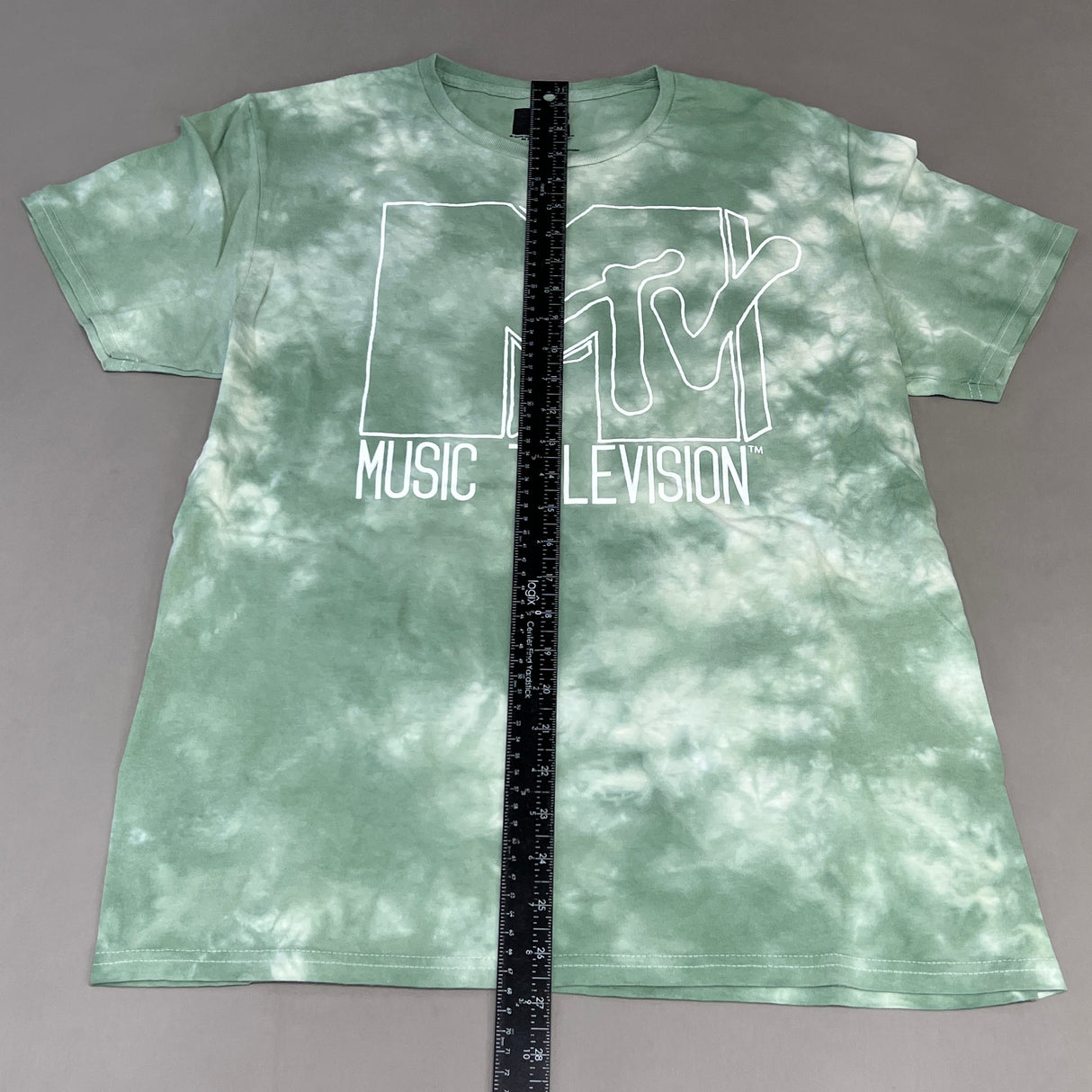 MTV Mint and White Tie-Dye Short Sleeve T-Shirt Women's Sz L 86947(New) from PayWut