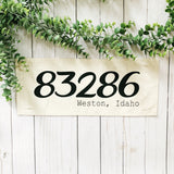 Custom Panel: Zip code/City and State CUSTOM PANEL From PillowPanels