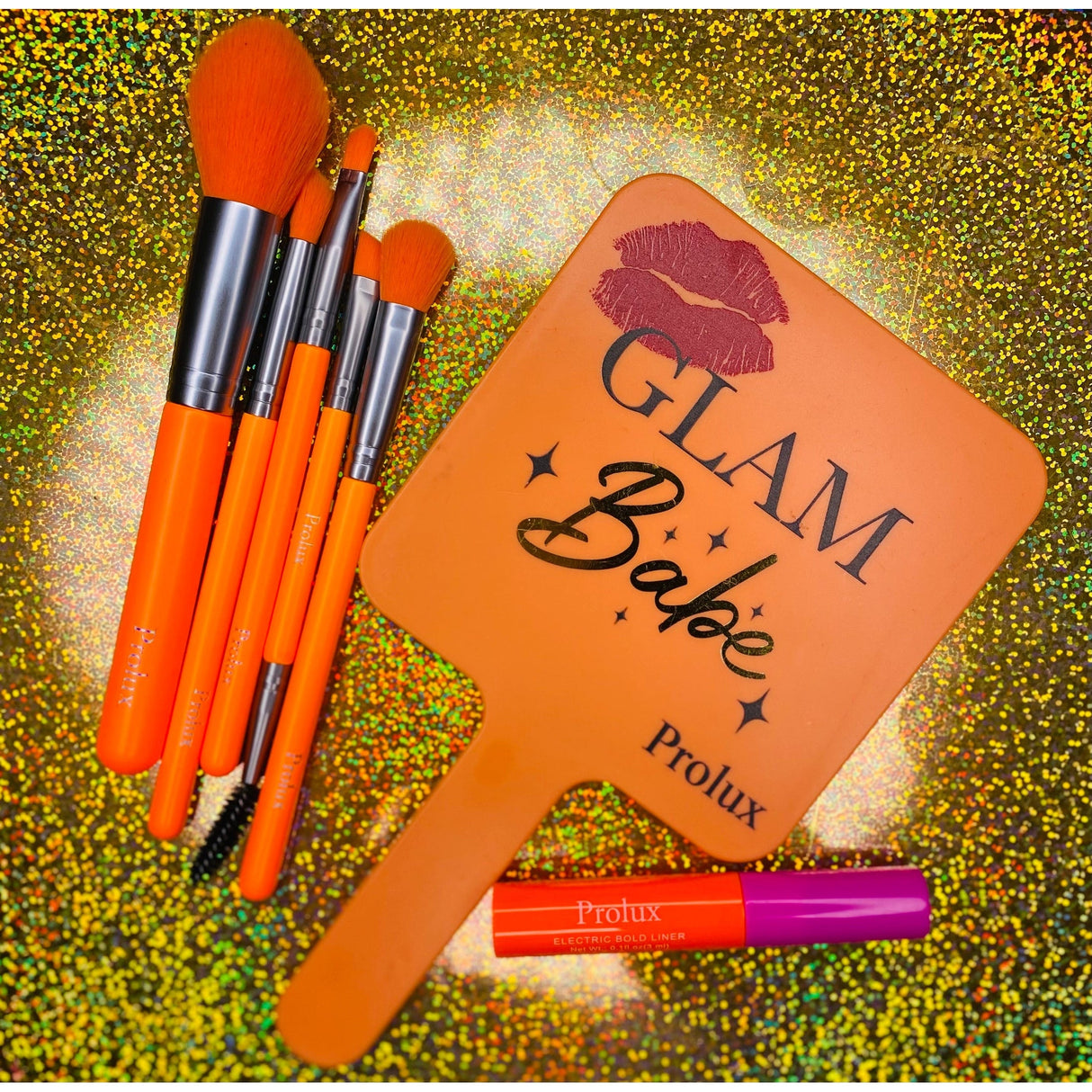 Glam Babe Hand Held Mirror From Prolux Cosmetics