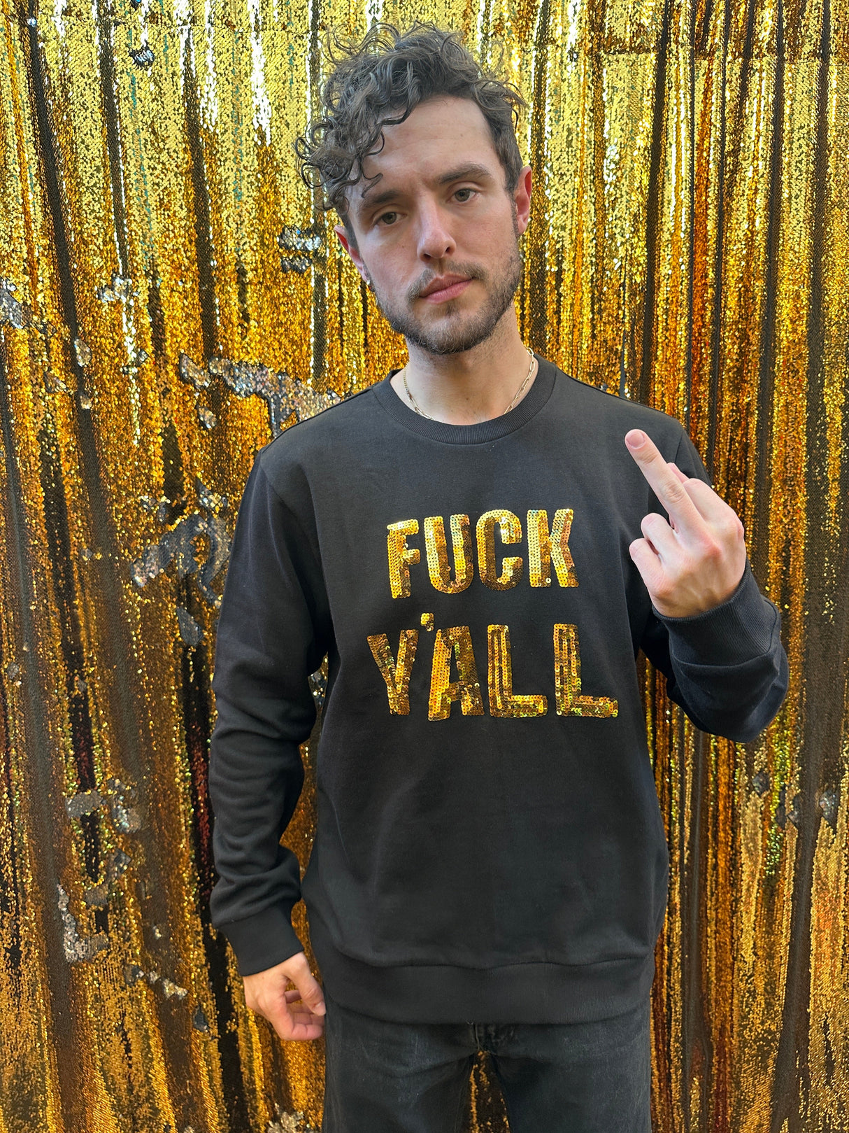 Any Old Iron Mens Fuck Y’all Sweatshirt from Any Old Iron