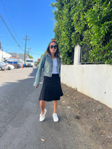 MM COTTON FIT N FLARE - BLACK from Mia Mod