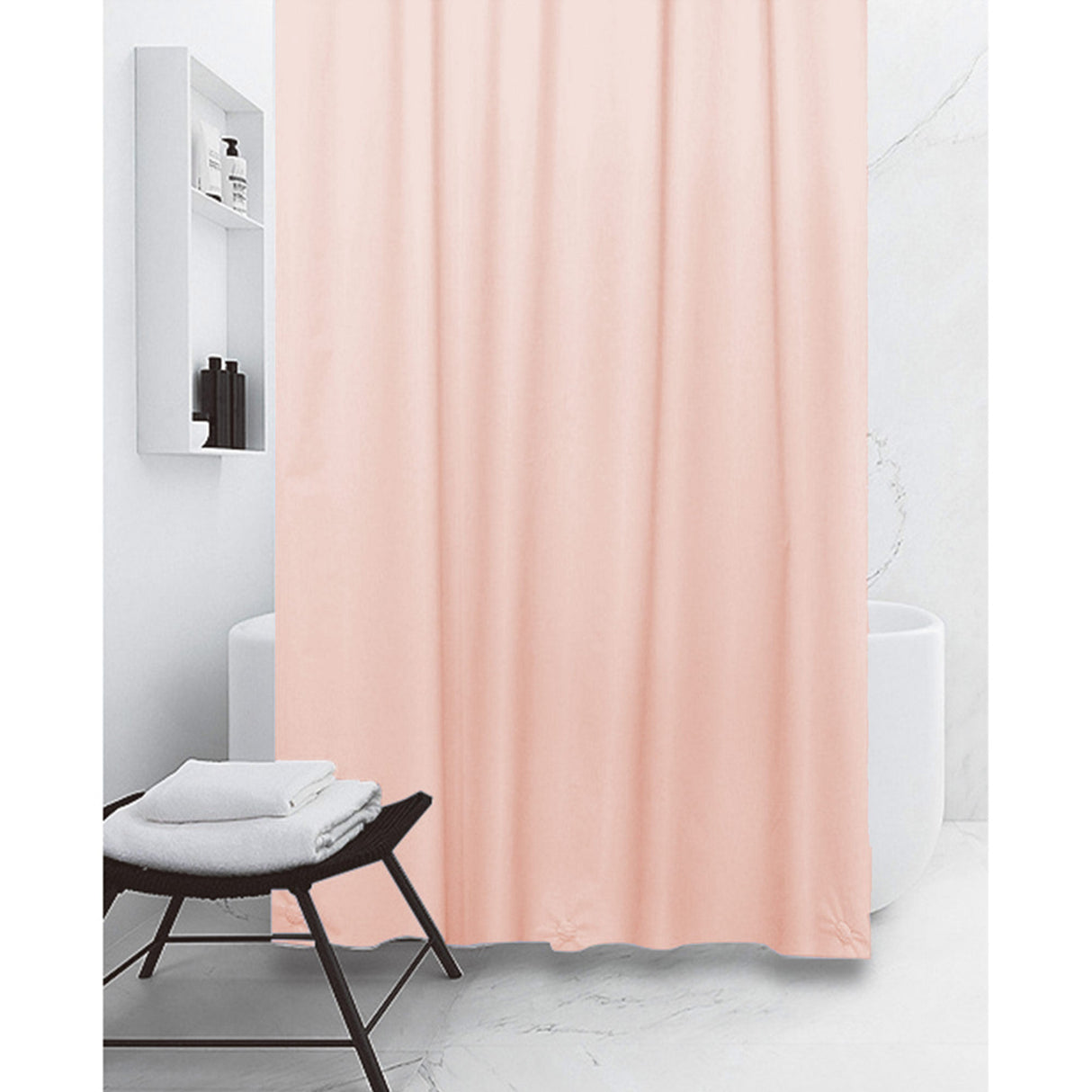 All Bath PEVA Shower Curtain Liner 12 Metal Grommets, 70x72 Inches from ShopBobbys