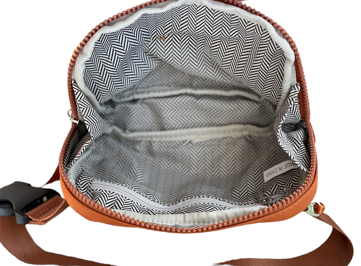 The Lennon Nylon Belt Bag, Sling Bag, Waist Bag | Burnt Orange from Babs+Birdie