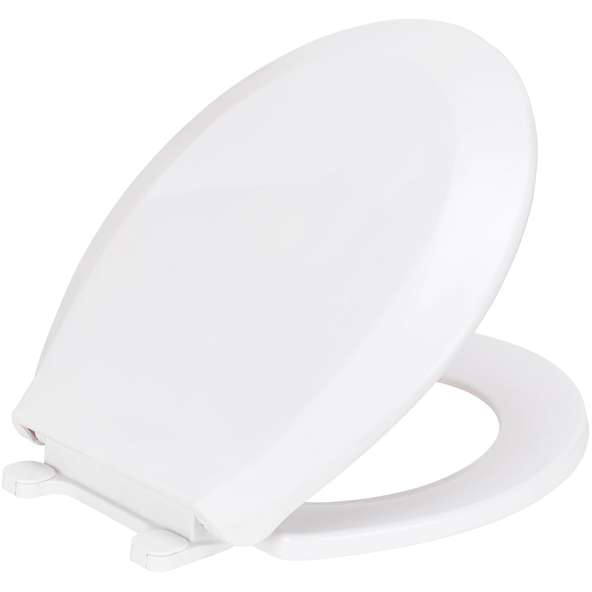 PREMIUS Slow Close Beveled Plastic Toilet Seat, Standard Round, 17 Inches from ShopBobbys