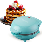 PREMIUS Ceramic Non-Stick Mini Snack Waffle Maker, 4 Inch Mold from ShopBobbys