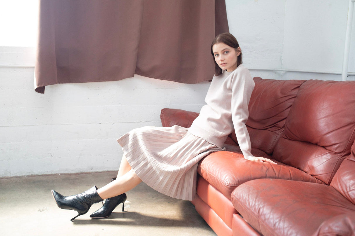 MM YEAR ROUND PLEATED - TAUPE from Mia Mod
