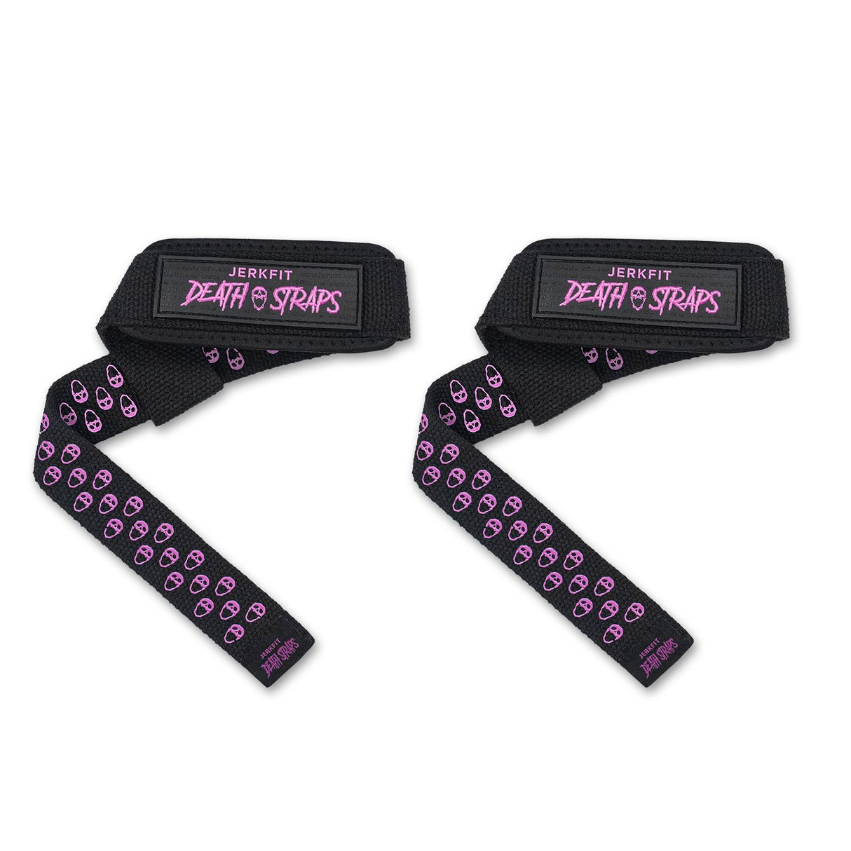 JerkFit Death Straps, Traditional Lifting Straps with Double Sided Skull-Grip from JerkFit
