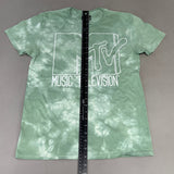 MTV Mint and White Tie-Dye Short Sleeve T-Shirt Women's Sz S 86947(New) from PayWut