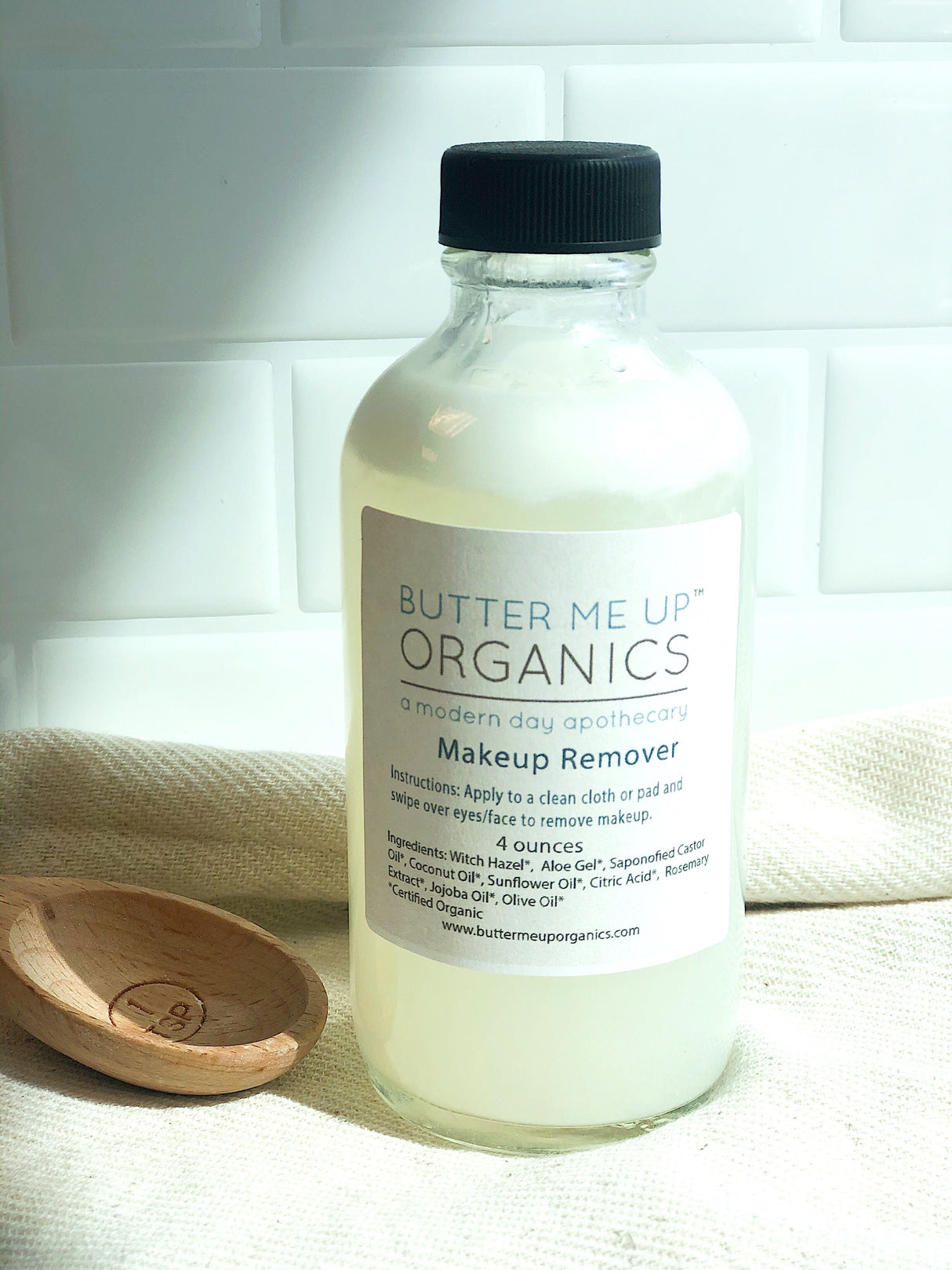 Organic Makeup Remover / Toxin Free / Gentle / Sensitive Skin / Organic Skincare / Butter Me Up Organics from Butter Me Up Organics