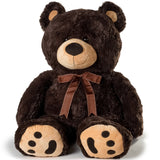 JOON Huge Teddy Bear With Ribbon, Dark Brown from ShopBobbys