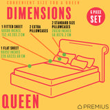PREMIUS Fernando Soft Wrinkle-Free Microfiber Sheet Set, Green-White from ShopBobbys
