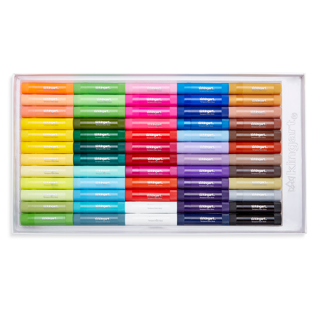 Tempera Paint Sticks, 60 Colors from KINGART