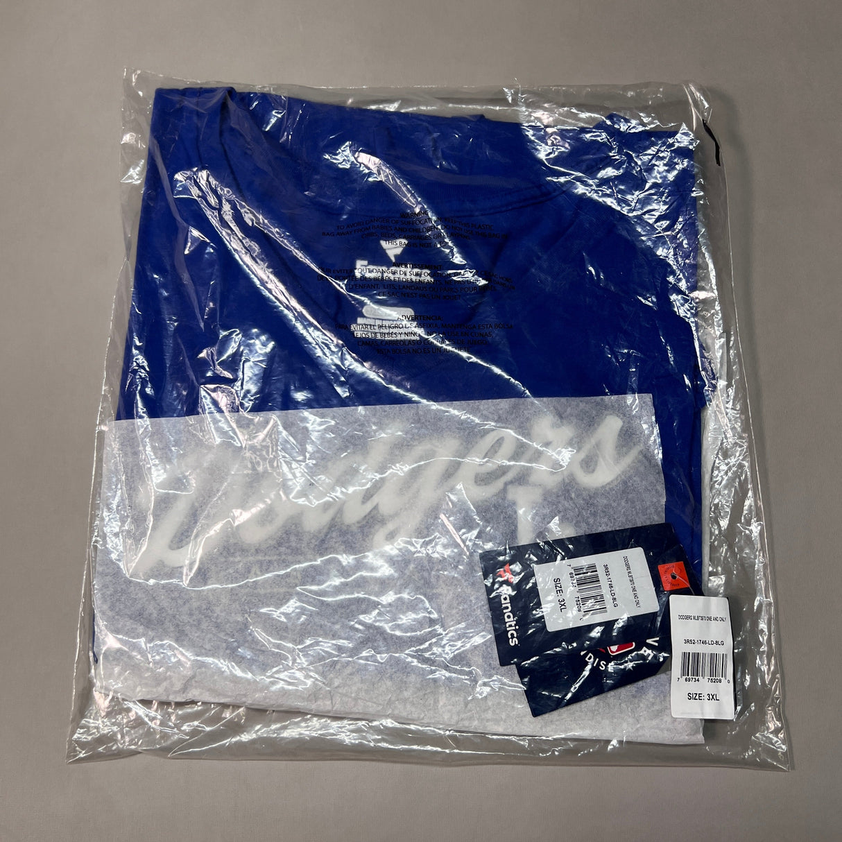 FANATICS Los Angeles Dodgers Baseball V-neck T-shirt Women's Sz 3XL Blue MLBT3970 (New) from PayWut
