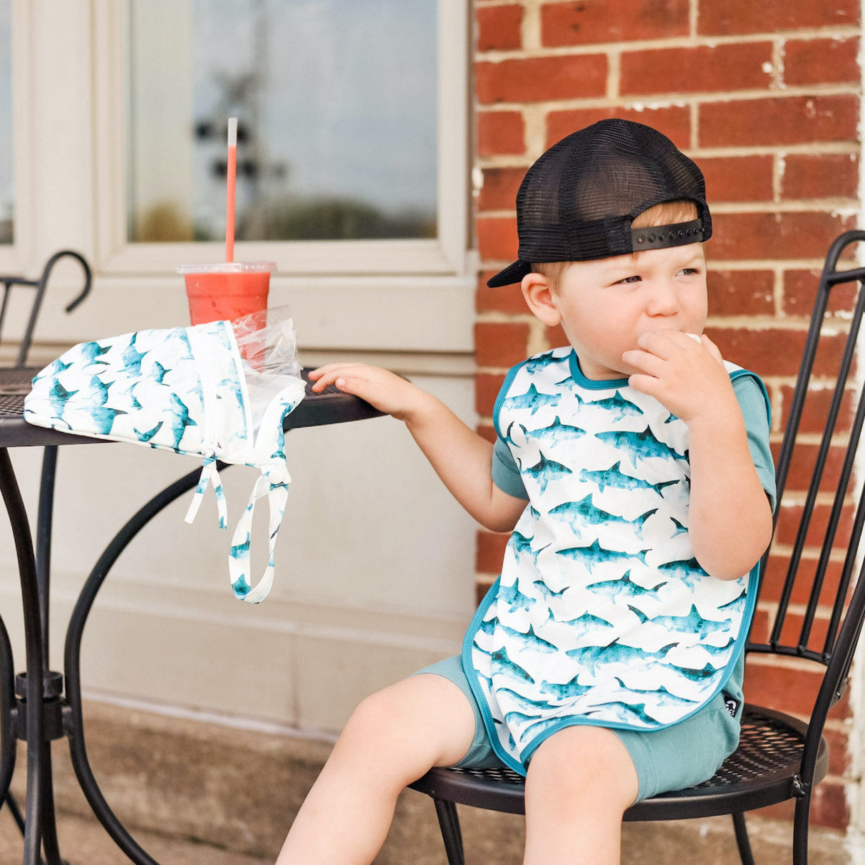 Shark Attack - Waterproof Wet Bag (For mealtime, on-the-go, and more!) from BapronBaby