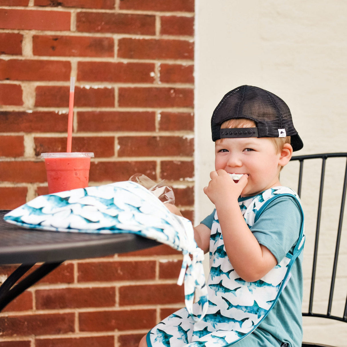 Shark Attack - Waterproof Wet Bag (For mealtime, on-the-go, and more!) from BapronBaby