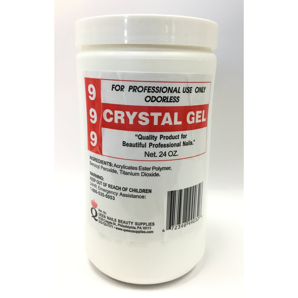 Crystal Gel Acrylic Powder 24oz From Queen Nail & Beauty Supply