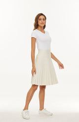MM YEAR ROUND PLEATED - CREAM from Mia Mod