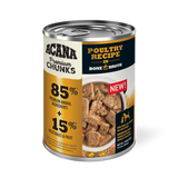 Acana Adult Grain Free Premium Chunks Poultry Wet Dog Food (12.8oz) from The Family Pet