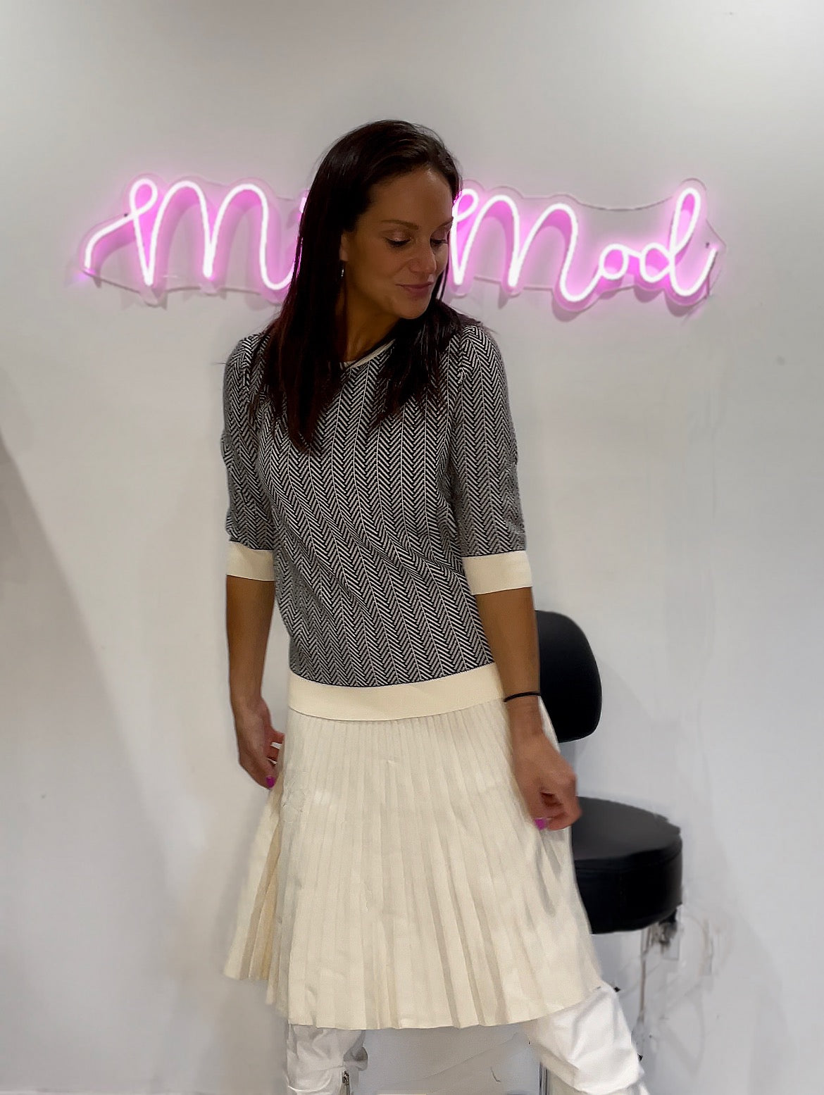 MM YEAR ROUND PLEATED - CREAM from Mia Mod