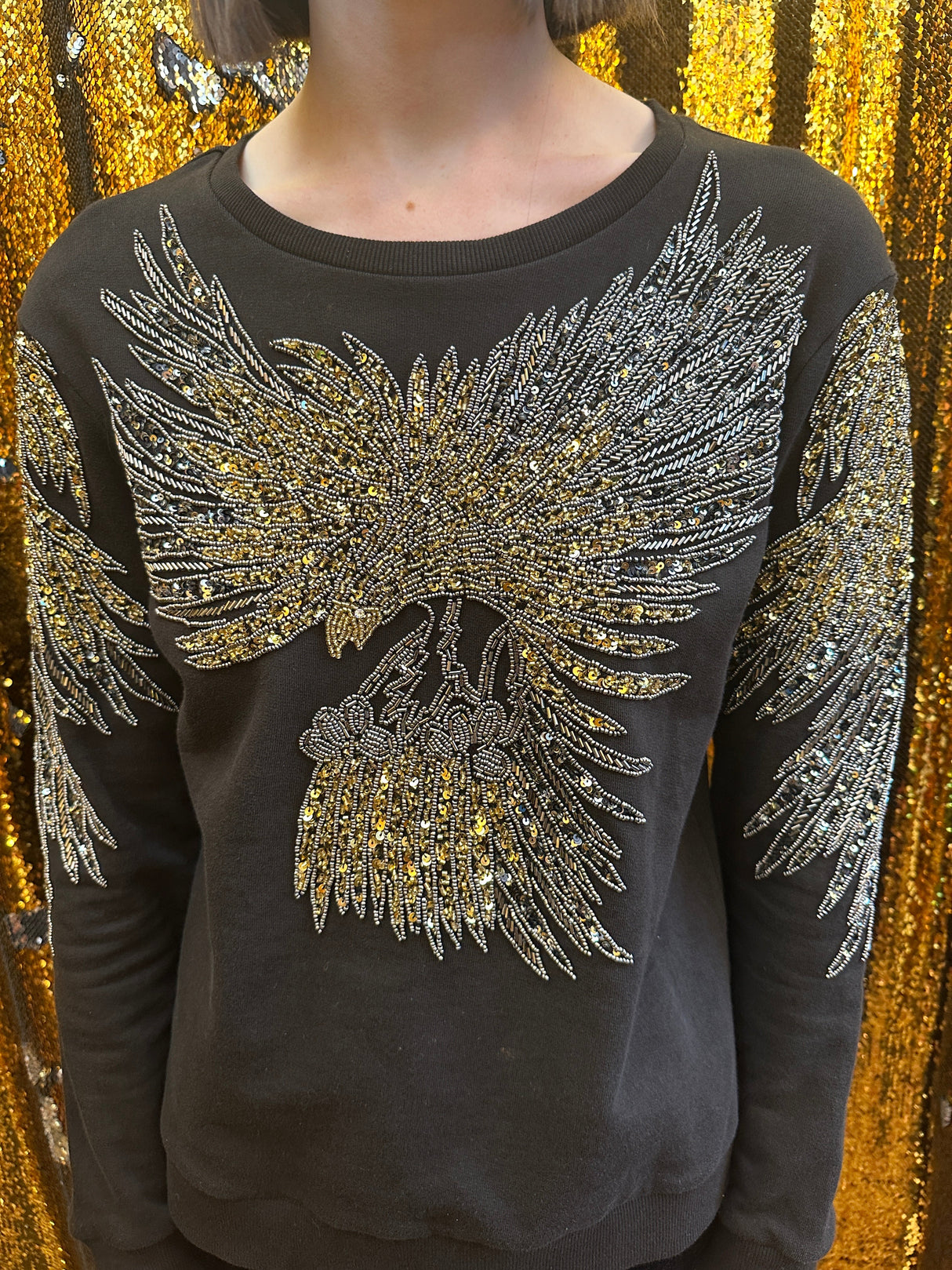 Any Old Iron Mens Beady Eagle Sweatshirt from Any Old Iron