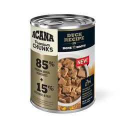 Acana Adult Grain Free Premium Chunks Duck Wet Dog Food (12.8oz) from The Family Pet