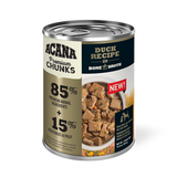 Acana Adult Grain Free Premium Chunks Duck Wet Dog Food (12.8oz) from The Family Pet