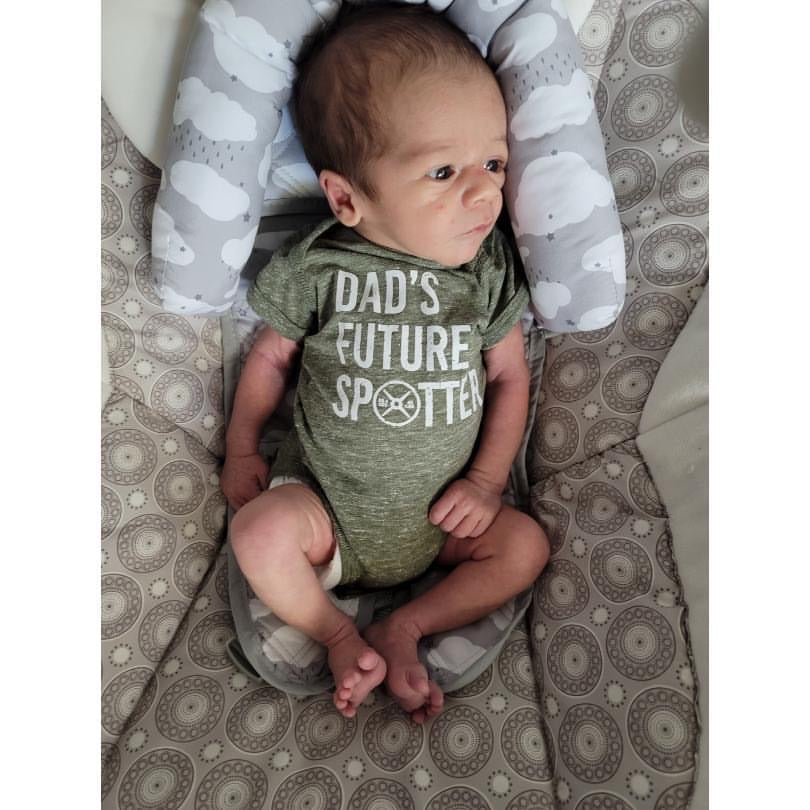Dads Future Spotter Onesie from DadBod Apparel