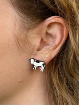 Cow Studs - 2 Colors Available from LE CHIC MIAMI
