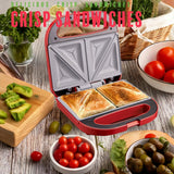 PREMIUS Ceramic Non-Stick Double Slice Sandwich Maker, 8.25x4.75 Inch Mold from ShopBobbys