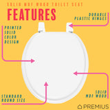 PREMIUS Wood Toilet Seat, Standard Round, 17 Inches from ShopBobbys