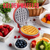 PREMIUS Ceramic Non-Stick Mini Snack Waffle Maker, 4 Inch Mold from ShopBobbys