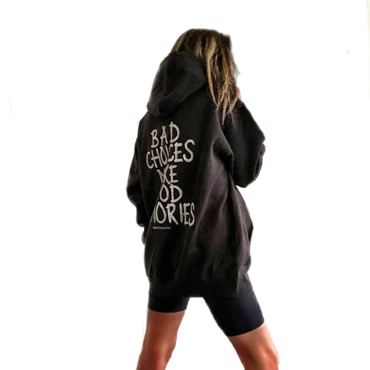 'BAD CHOICES' PAINTED SWEATSHIRT from Wren + Glory