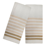 Popular Home 2-Piece Thin Stripes Fouta Kitchen Towel Set, 16x28 Inches from ShopBobbys