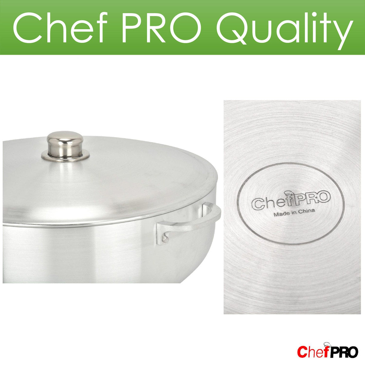 Chef PRO Commercial Grade Aluminum Caldero Stock Pot, 1.9 Quarts from ShopBobbys