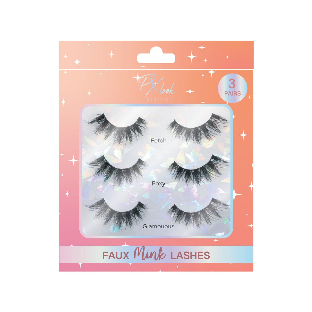 Faux Mink Lashes Eyelashes - 3 Pair from Prolux Cosmetics