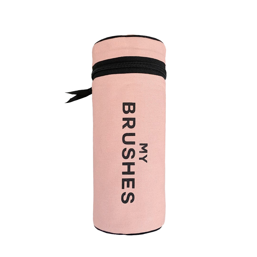 Brushes, Cylinder Case, Pink/Blush From Bag-all