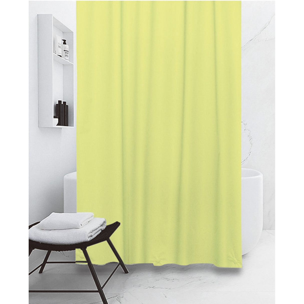 All Bath PEVA Shower Curtain Liner 12 Metal Grommets, 70x72 Inches from ShopBobbys