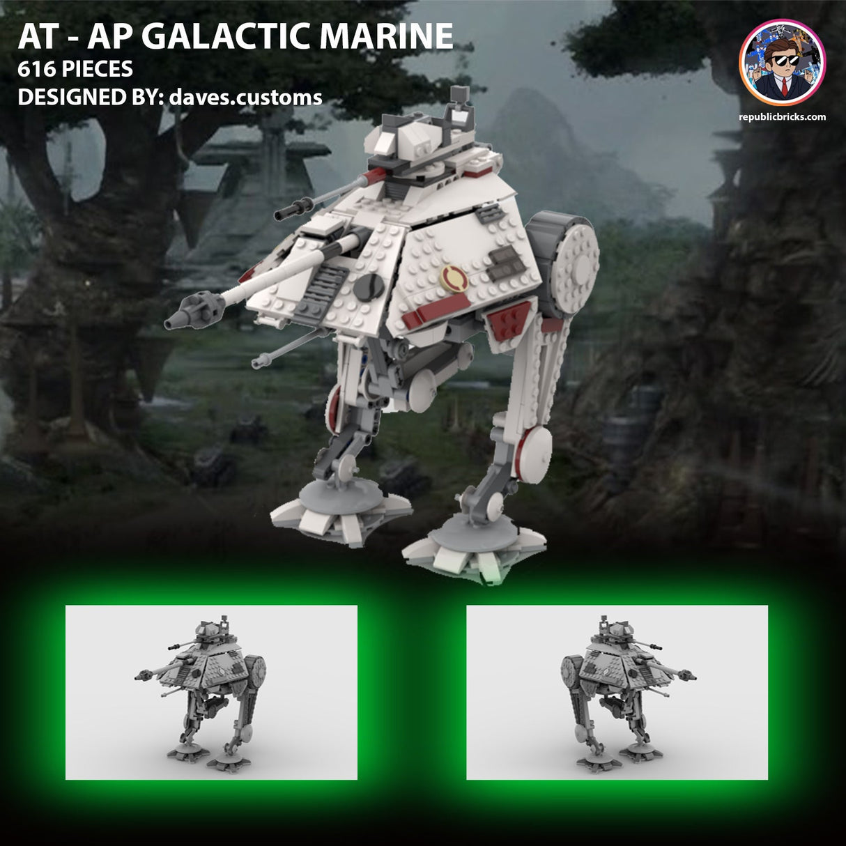 10407: AT-AP (GALACTIC MARINE) from REPUBLICBRICKS