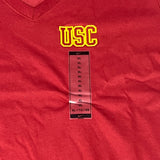 NIKE USC Trojans Logo Dri-Fit V-Neck T-Shirt Women's Sz XL Cardinal Red DQ1708-613 (New) from PayWut