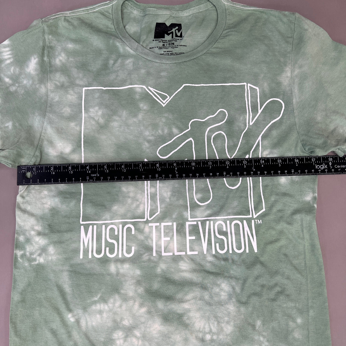 MTV Mint and White Tie-Dye Short Sleeve T-Shirt Women's Sz S 86947(New) from PayWut