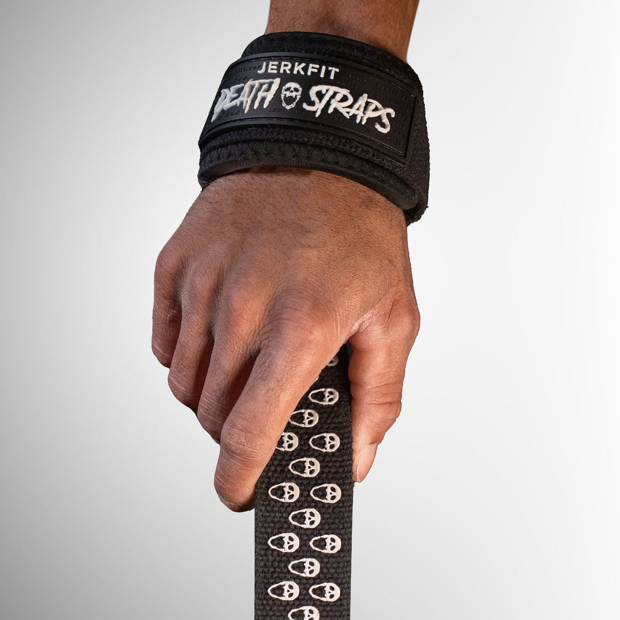 JerkFit Death Straps, Traditional Lifting Straps with Double Sided Skull-Grip from JerkFit