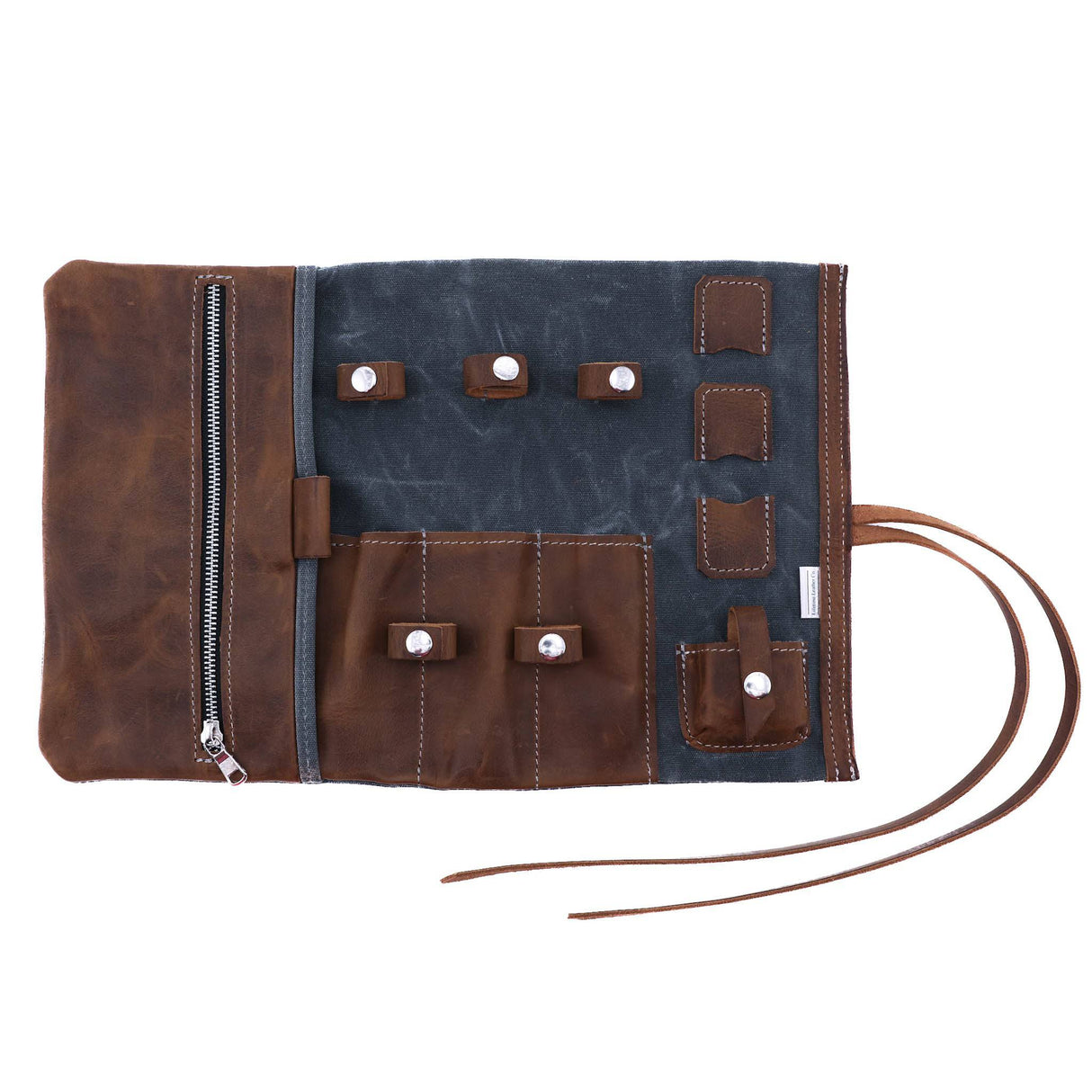 Leather and Canvas Tech Roll All For American from Lifetime Leather Co.