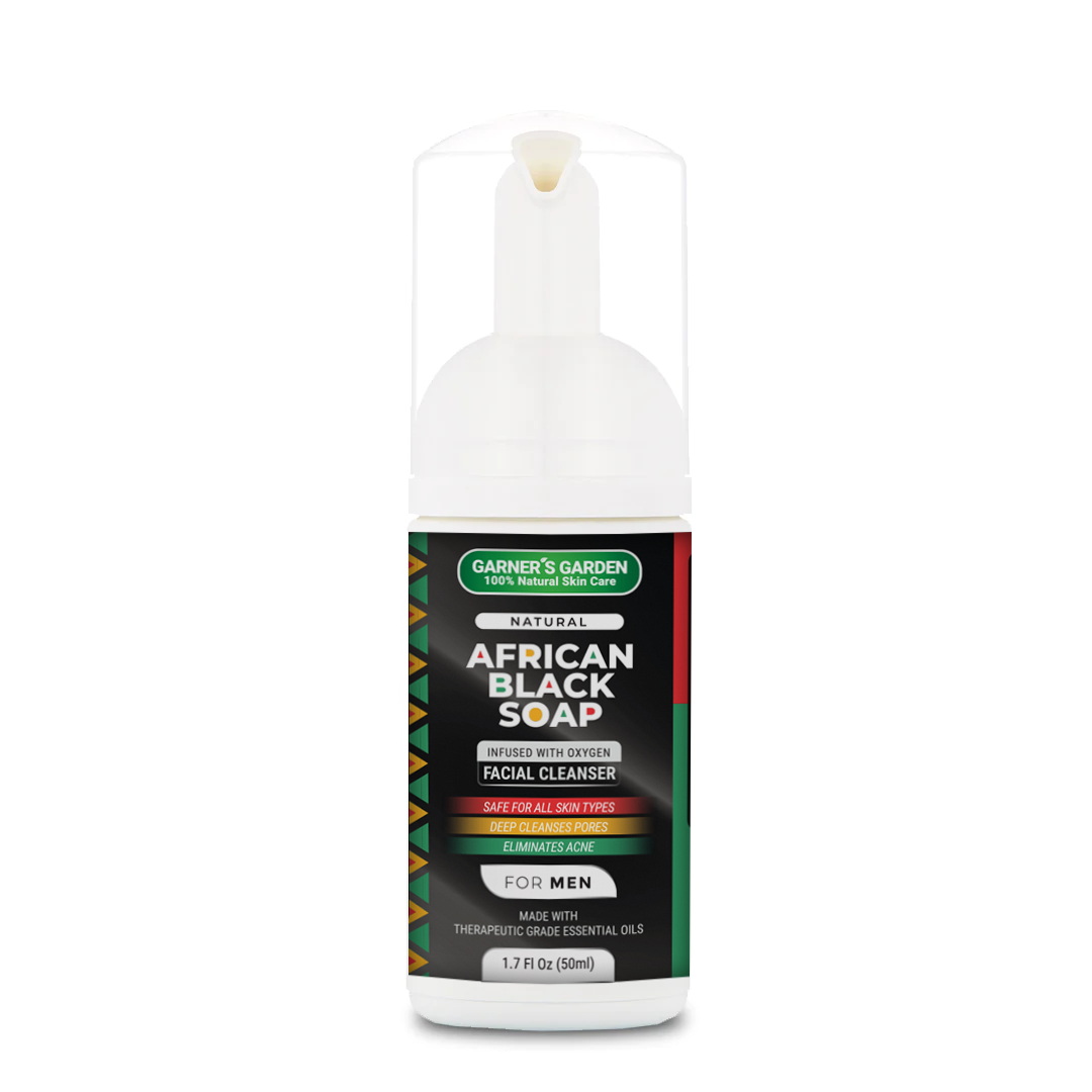 African Black Soap Facial Cleanser | Men's | H2O2 from Garner's Garden