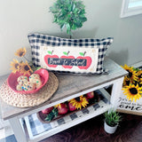 GIFT GUIDE:  FOR THOSE THAT ARE HARD TO BUY FOR!  SEASONAL SET: Buffalo Check Gingham Pillow (comes w/ foam insert & these 4 panels in back pocket)  SUNFLOWERS, SNOWMAN SCARVES, BE MY VALENTINE, SUMMER VINTAGE CAMPER From PillowPanels