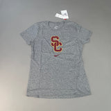 NIKE USC Interlock Trojans Logo Dri-Fit  T-Shirt Women's Sz XS Grey DJ3113-063 (New) from PayWut