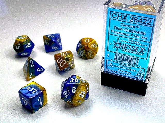 CHESSEX: POLYHEDRAL Gemini DICE SETS From PunkOuter Games